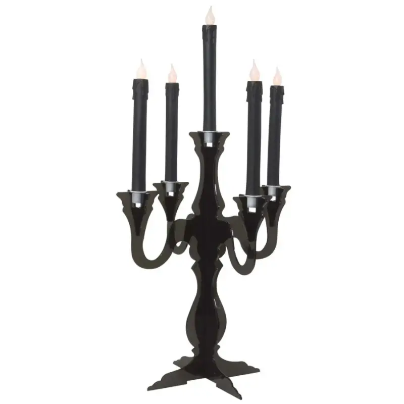 Chandelier baroque noir
