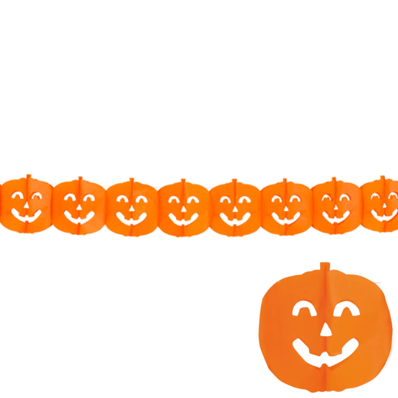 Guirlande Citrouille en papier