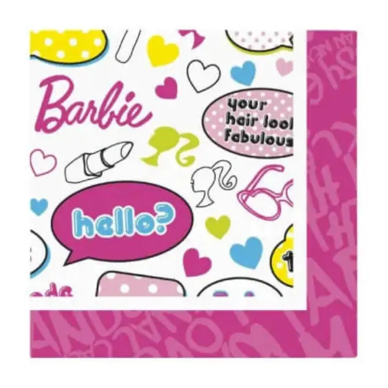 20 serviettes Barbie 