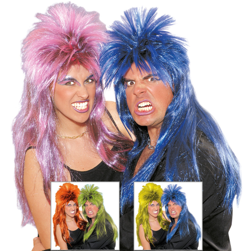 [WID6169D] Perruque de HardRock 5 couleurs ass.
