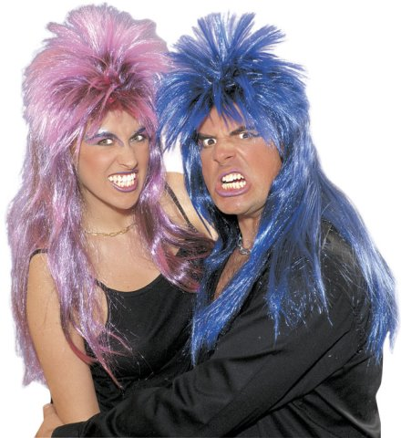 [WID6169D] Rock wig, 5 assorted colours