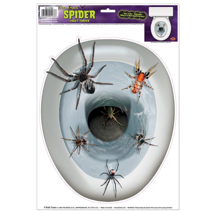 DECORATION DE CUVETTE WC ARAIGNEES 30 x 42 CM