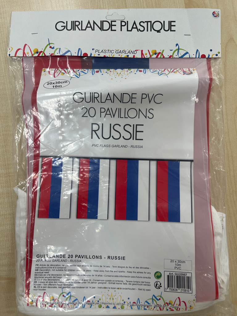 [APTGU20957] GUIRLANDE PVC RUSSIE 20 PAVILLONS