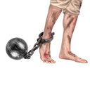 Boulet et chaine de prisonnier