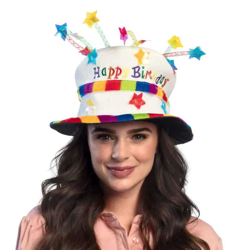 Chapeau gâteau 'Happy Birthday'