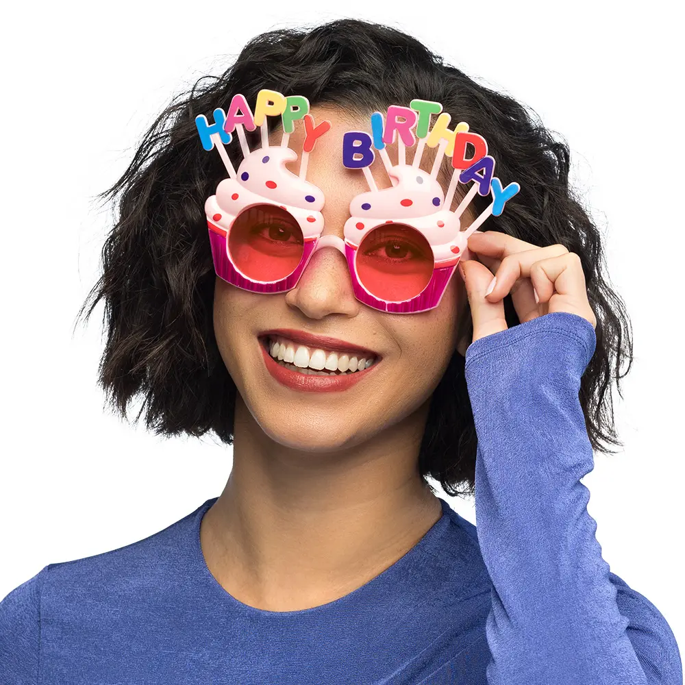 Lunettes cupcake "Happy Birthday"