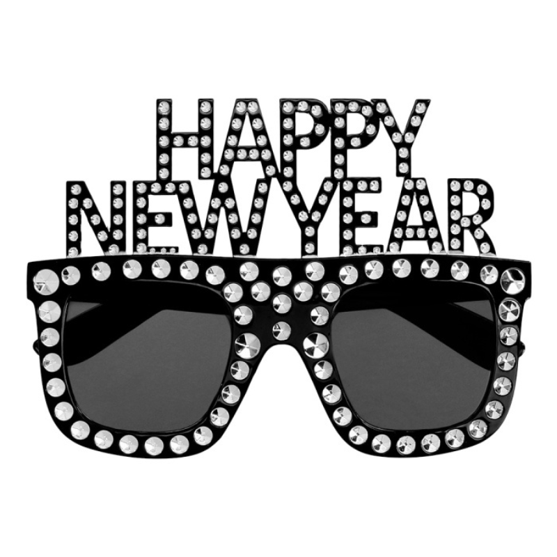 Lunettes Happy New Year noire
