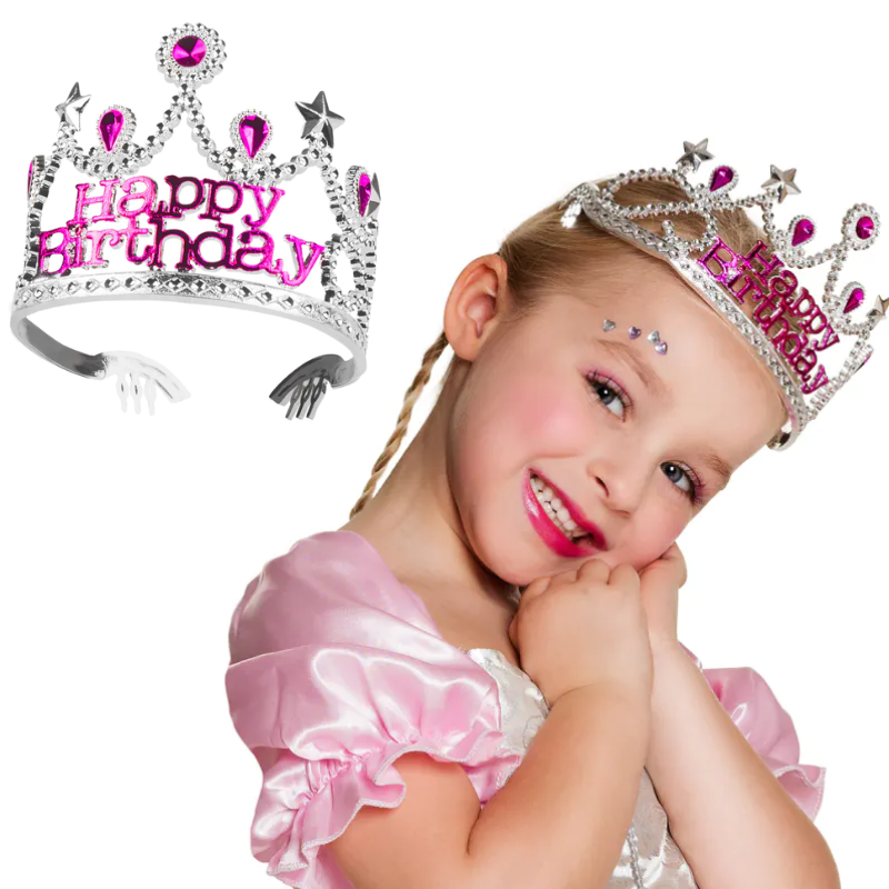 Couronne "Happy Birthday" pour fille 