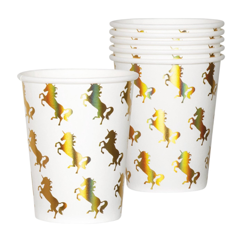 [BOL50003] Set 6 Gobelets en papier Licorne (25 cl)