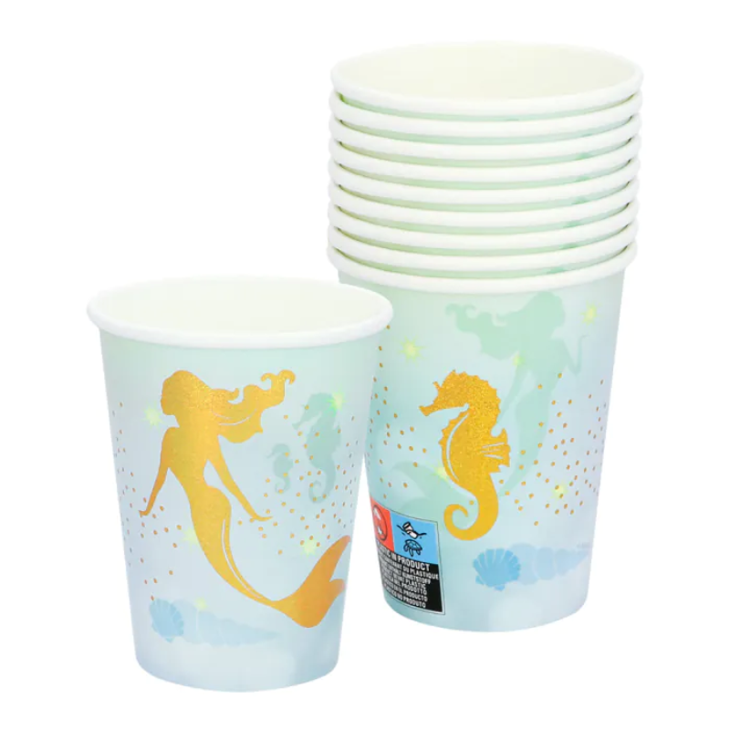 [BOL51013] 10 Mermaid Paper Cups