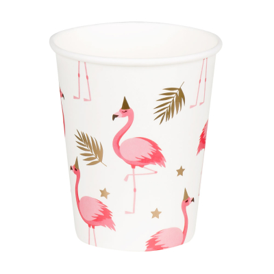 [BOL52497] Flamingo-Becher 210 ml, 10er-Pack