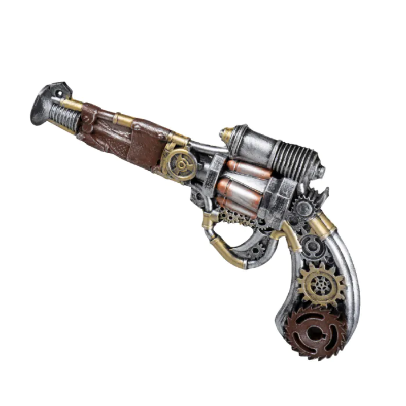Pistolet Steampunk en mousse 
