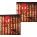 12 Serviettes 'Clown film d'horreur'