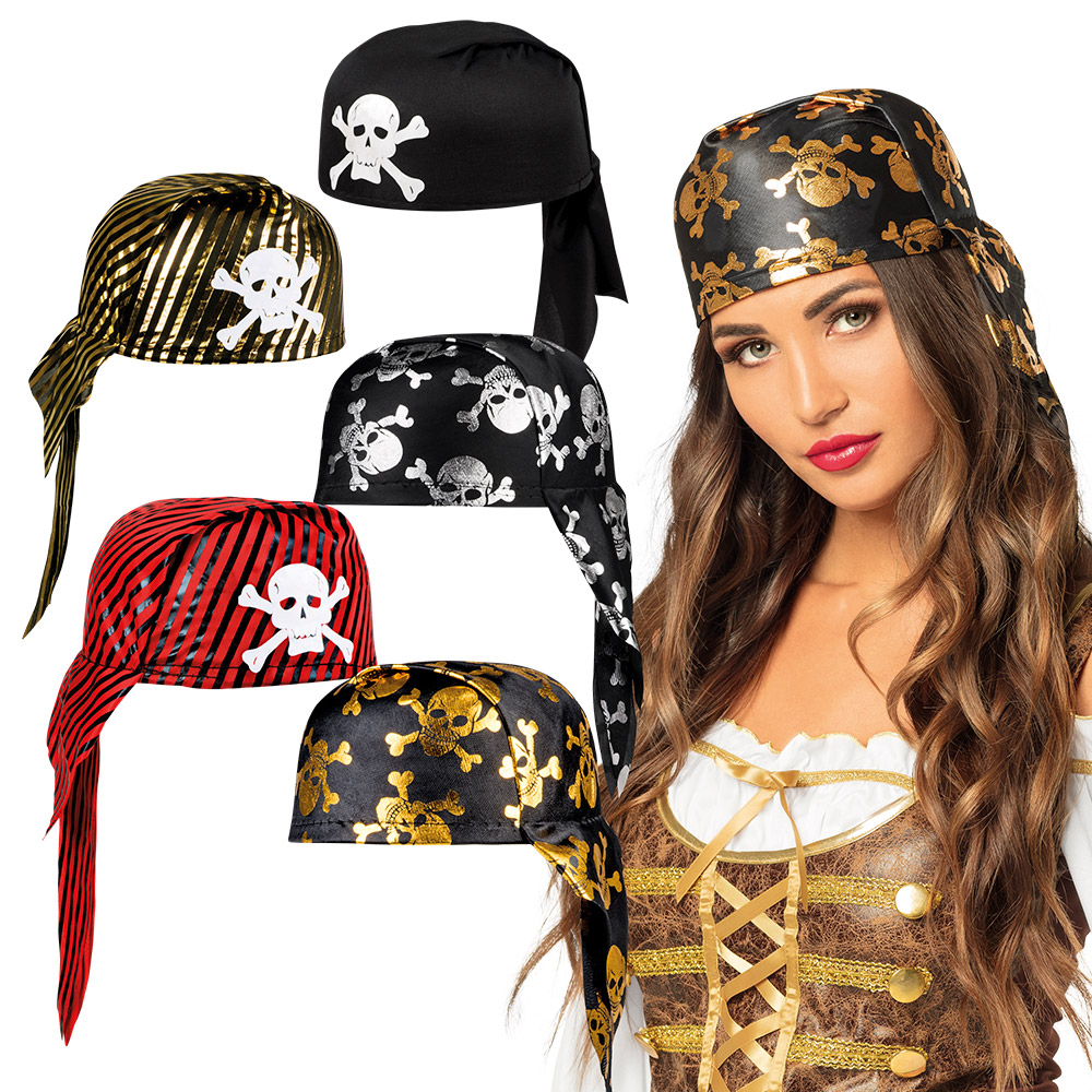 [BOL81930] Chapeau rond de Pirate couleur ass.