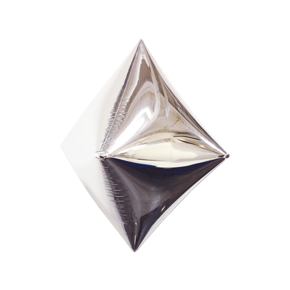 [BWSR2387/ARGENT] Folienballon Prism Silber 40 cm