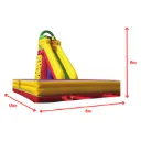 Structure gonflable Toboggan Géant + Mur d'Escalade