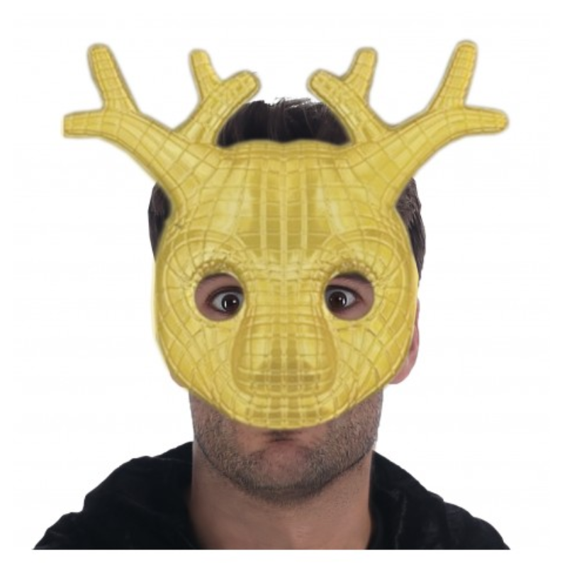 Masque cerf doré