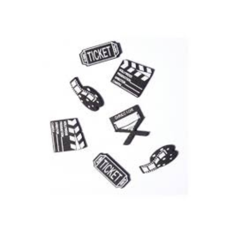 [CHA71007] SACHET 16 CONFETTI DE TABLE CINEMA