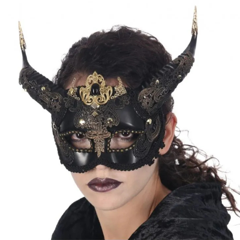 [CHA12172] Venetian Mask with Horns