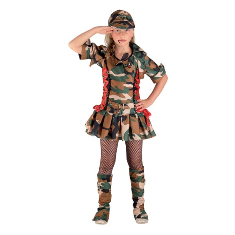 [CLO10308] Déguisement de militaire pour fille 