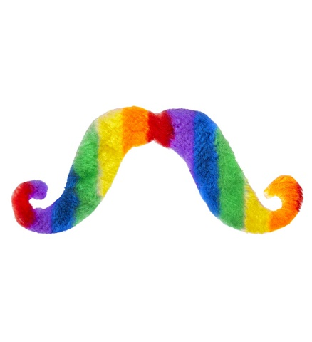 [WID07782] Rainbow moustache