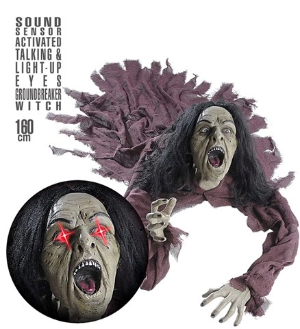 [WID7878R] Talking Witch Decoration 160 cm