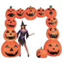 Arche gonflable Citrouilles lumineuses