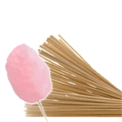 Bâtons 35cm pour Barbe à Papa, lot de 100