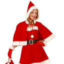 Gants Père Noël rouge avec bordure blanche