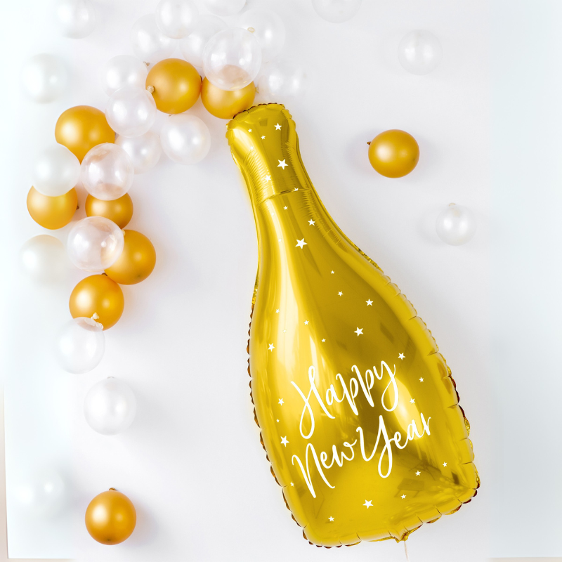 Ballon Champagne "Happy New Year"