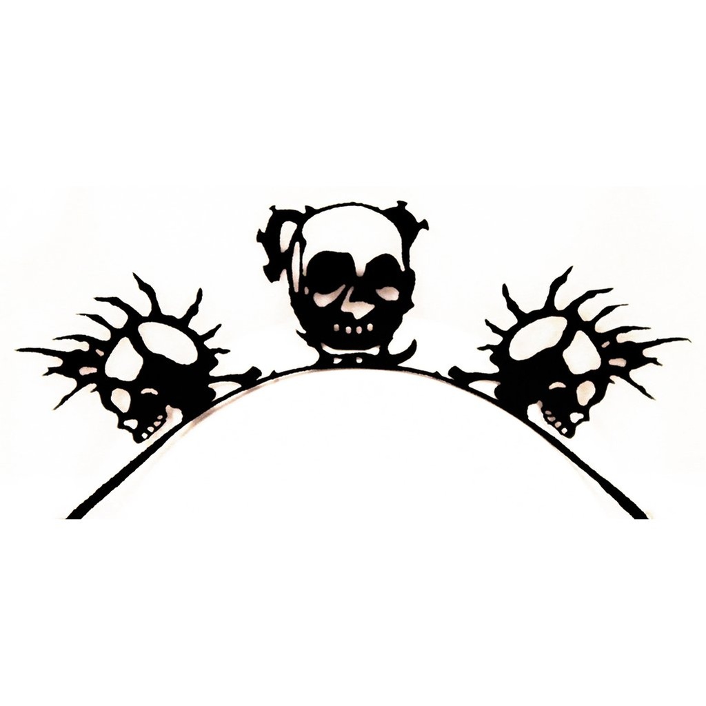 [EUL003107] Faux cils tête de mort
