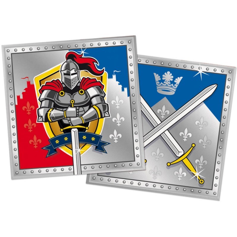20 Serviettes chevalier