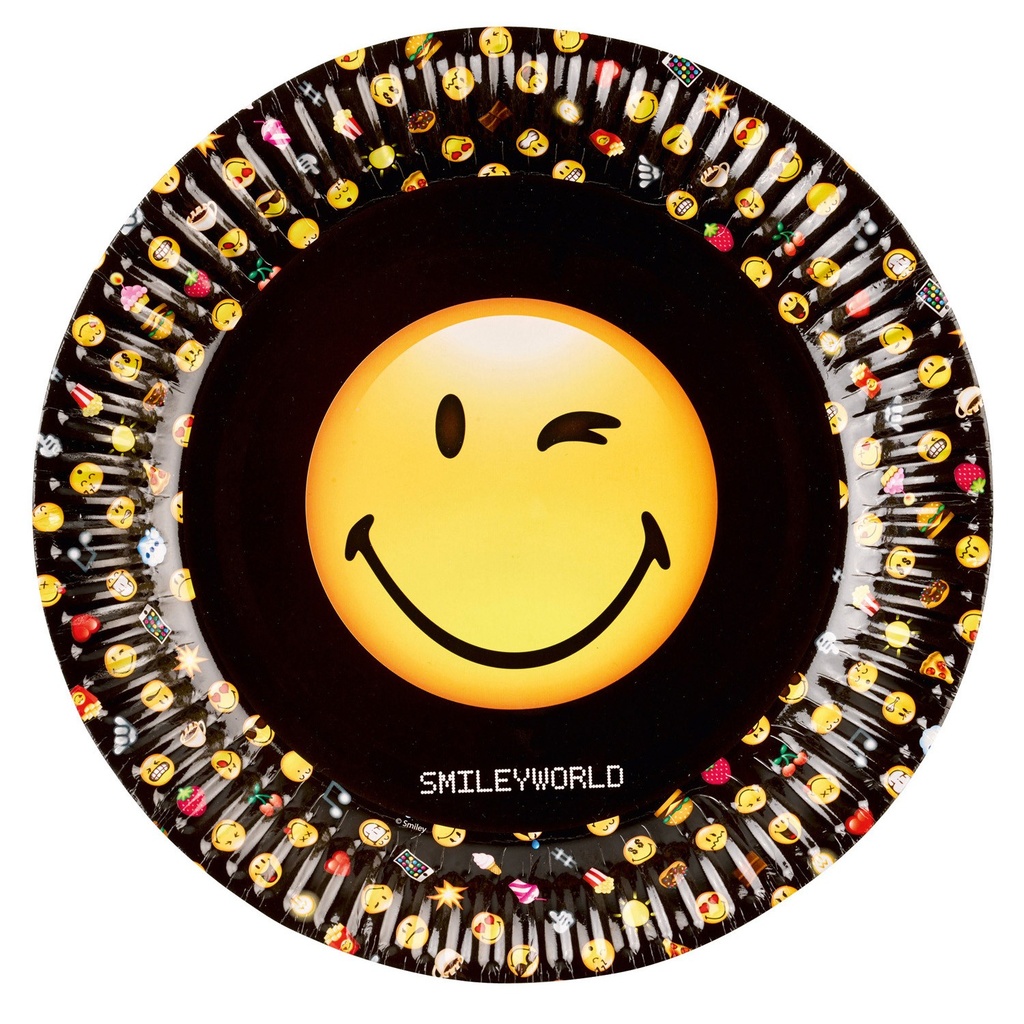 [AMS9901287] 8 Assiettes Smiley