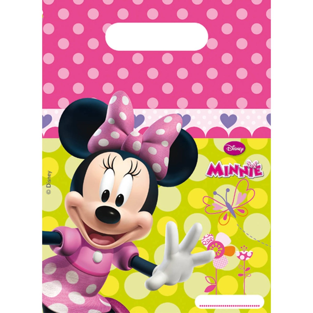 Sachets de fête Minnie Mouse, lot de 6