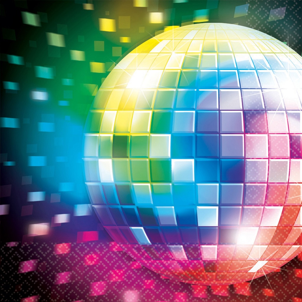 [AMS511222] 16 Serviettes Disco Fever