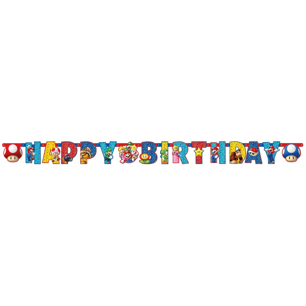 Guirlande "Happy Birthday" Super Mario™
