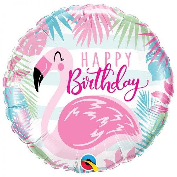 [ABC57274] Luftballon "Happy Birthday" Flamingo
