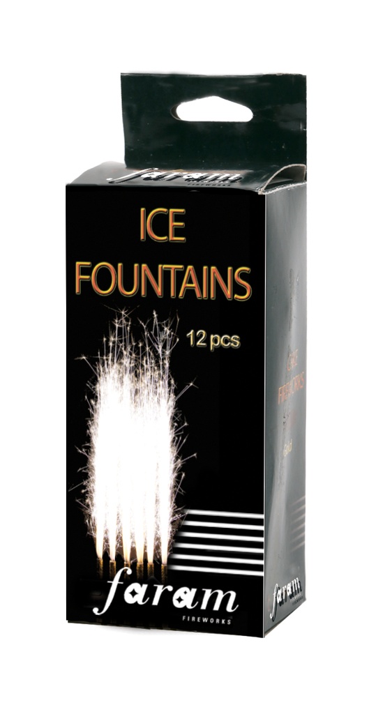 Fontaine des glaces 12 cm, paquet de 12