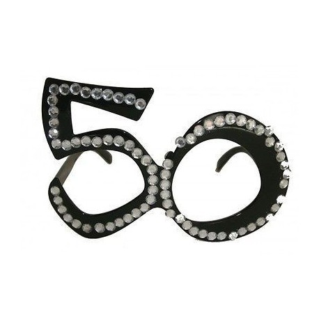 [FOL00753] 50th Birthday Rhinestone Glasses
