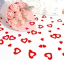 Confettis cœurs rouges