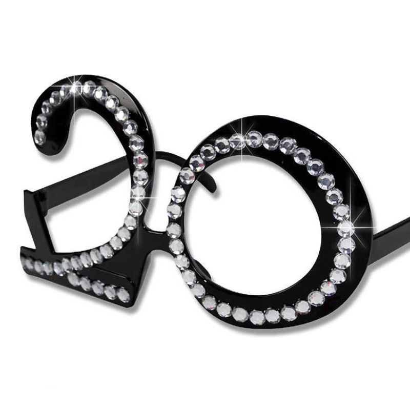[FOL21649] 20th Birthday Rhinestone Glasses