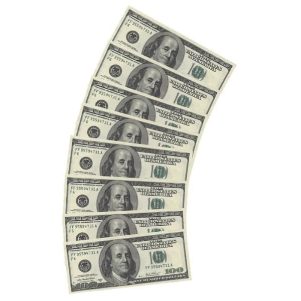10 Serviettes motif 100 Dollars
