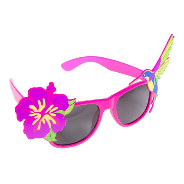 Lunettes Rose avec Fleur et Colibri