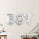 Ballon "BOY" Argent - 36 cm