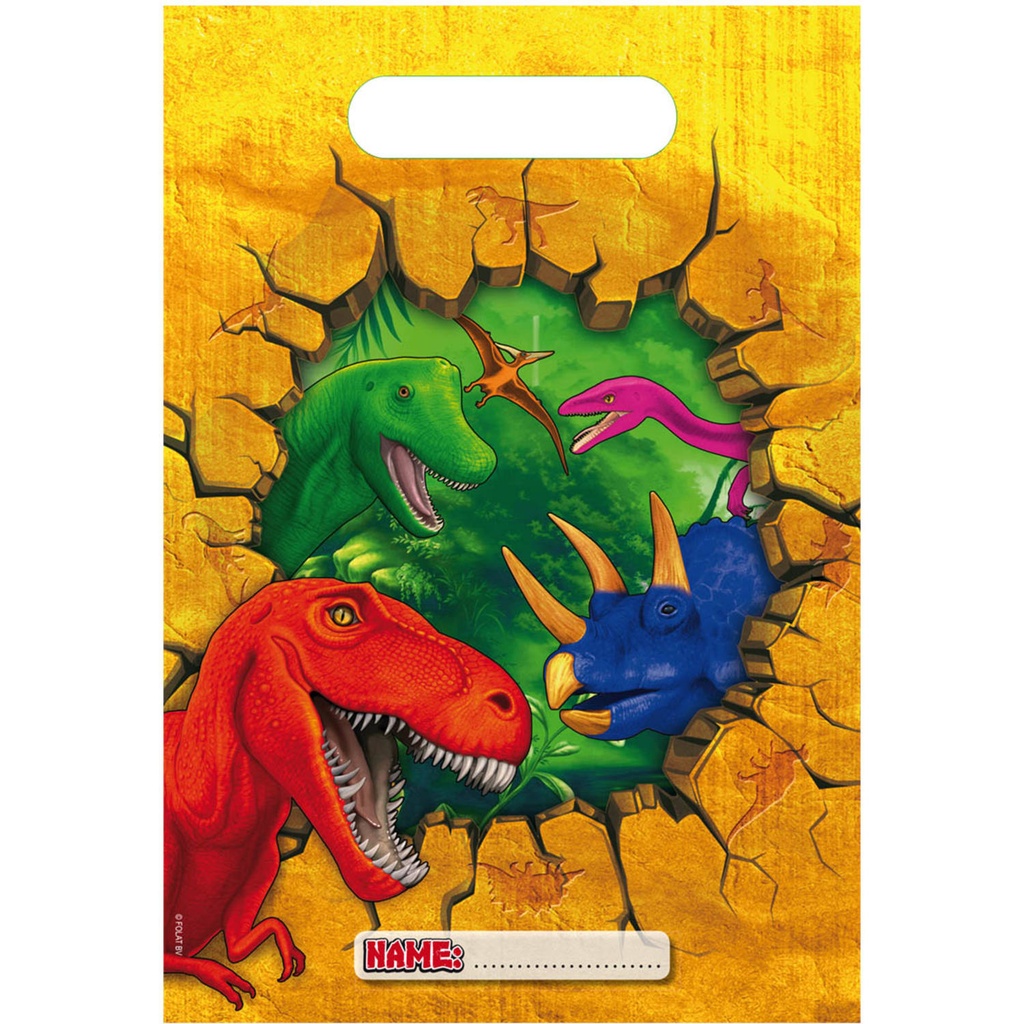 [FOL61854] Sachets de Fête Dinosaure /6