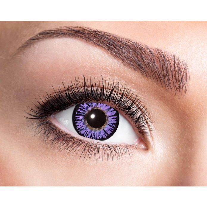 Lentilles fantaisie Big Eyes Purple - 3 mois
