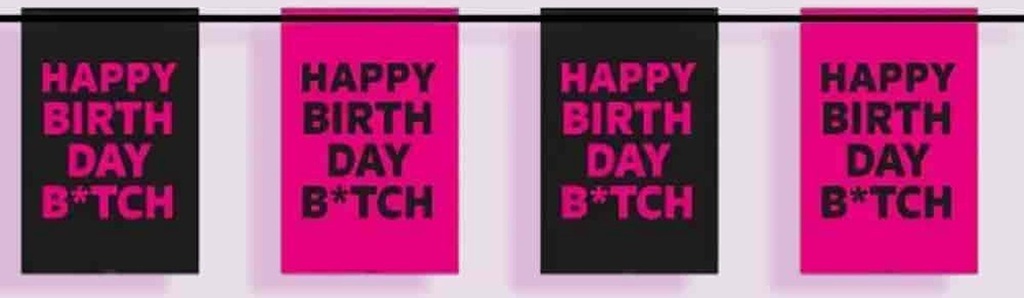 [FOL65287] GUIRLANDE HAPPY BIRTHDAY BITCH 6 M