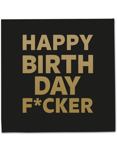 [FOL65302] Servietten Happy Birthday F*cker, Packung 20