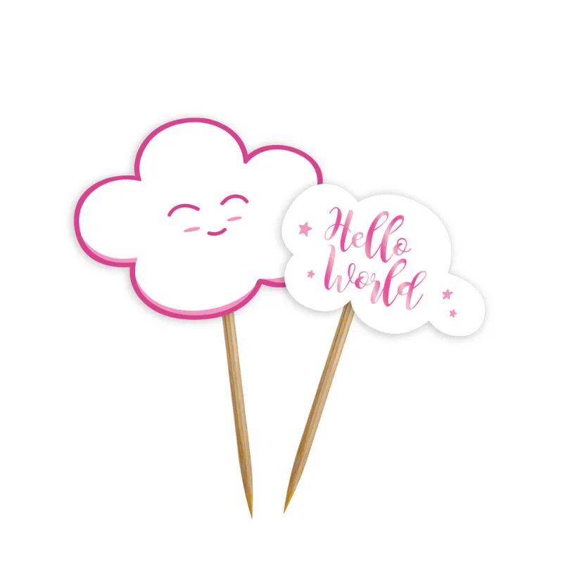 24 Cake Topper Baby Shower Rose