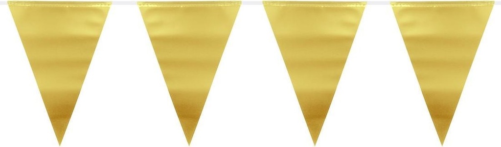 [FOL65873] Guirlande de fanions métal or 6m